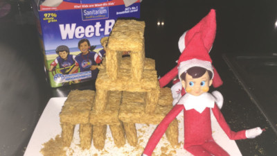 Elf on the Shelf Weetbix Castle