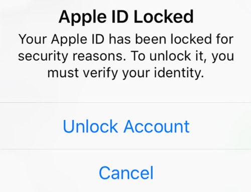 Your Apple ID has been locked for security reasons!